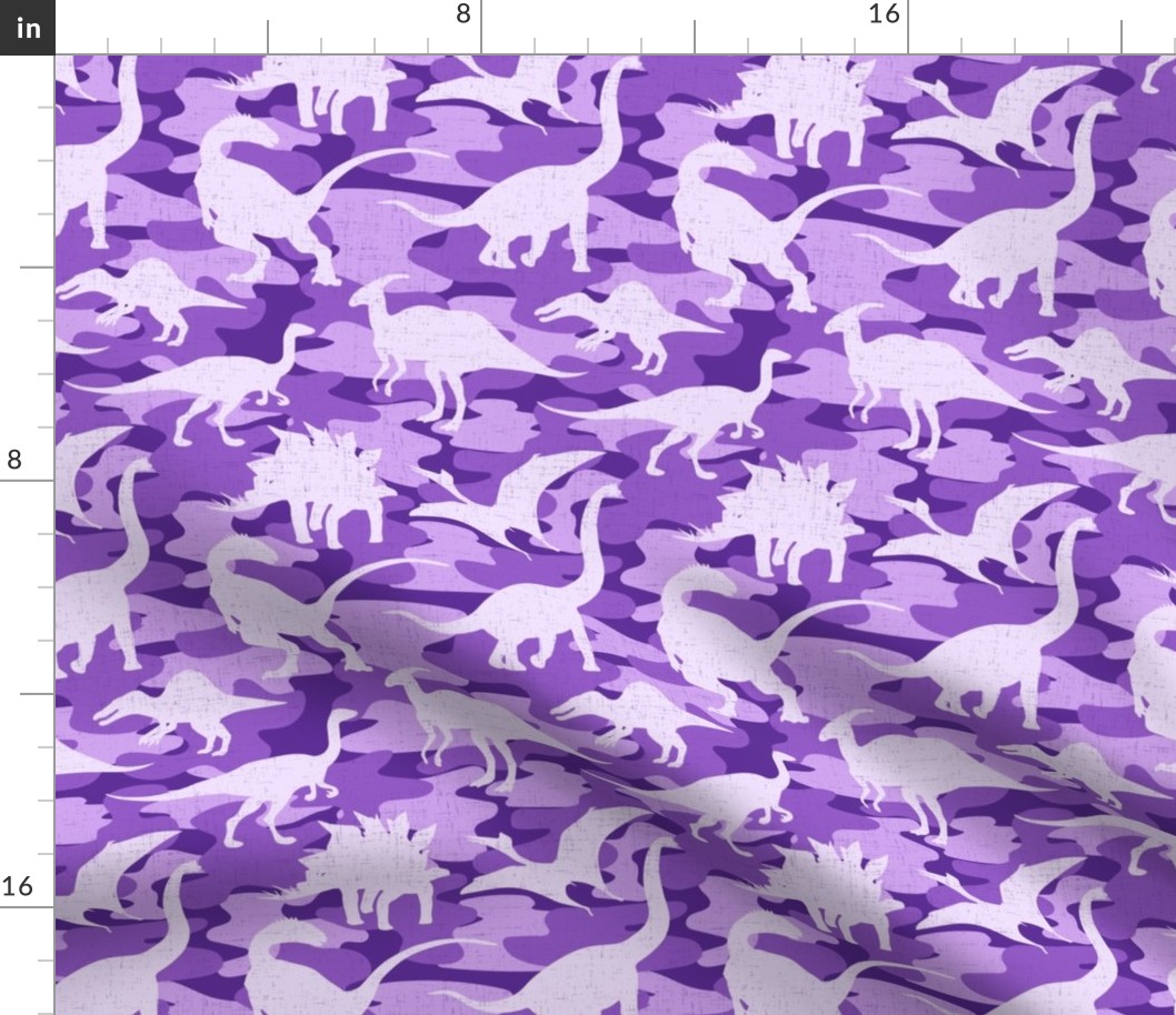 Purple Camo Dinosaurs - medium scale