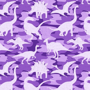 Purple Camo Dinosaurs - large scale