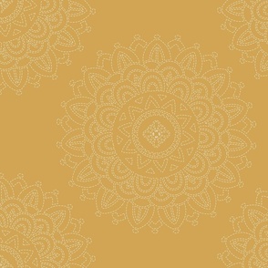 GOLD sashiko medaillon mandala