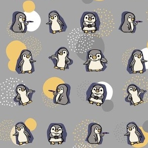 mr penguin - gray