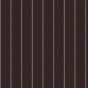 Chocolate Brown Pinstripe