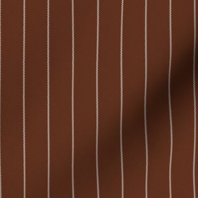 Chestnut Brown Pinstripe