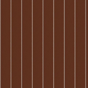 Chestnut Brown Pinstripe