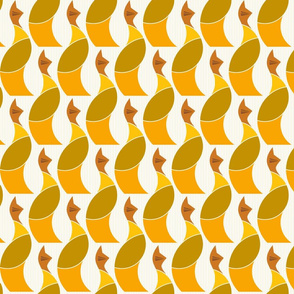 cats - gatsby cat yellow tones - cats fabric 