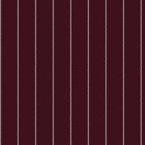 Burgundy Red Pinstripe