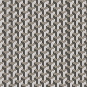 Cube Weave - Grey
