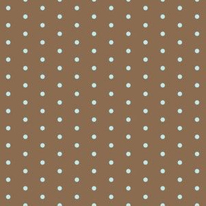 small mint choc chip dots fabric - chocolate mint design
