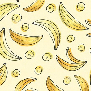This Pattern is Bananas - Cream