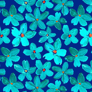 Blue-Flowers-Neon-Blue