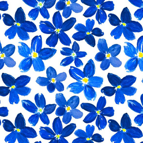 Blue-Flowers-White