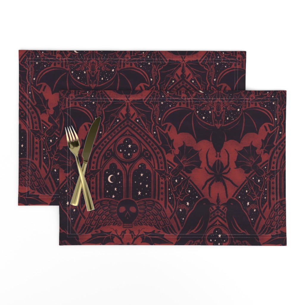 Gothic Halloween - large - crimson 