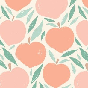 Georgia Peaches (cream background)