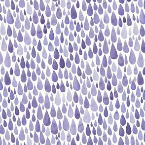 Purple watercolour raindrops