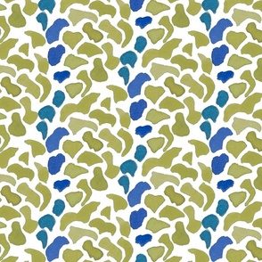 Abstract Petals in Blue/Green