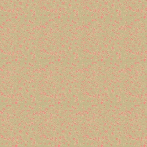 Abstract Speckles in Shades of Pink on a Light Green Background