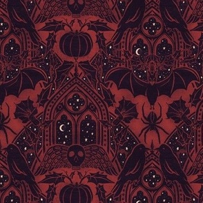 Gothic Halloween - small - crimson 