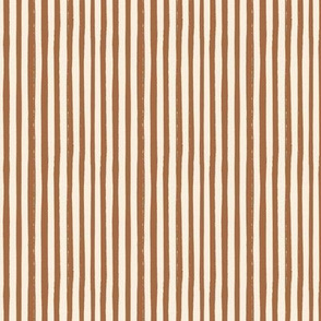 Rough Stripes - small brush strokes - tan