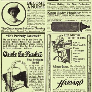 Become a Nurse and other 1914 advertisements