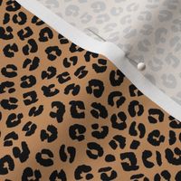 The minimalist boho leopard spots and animal print trend panther skin neutral summer cinnamon caramel brown black SMALL