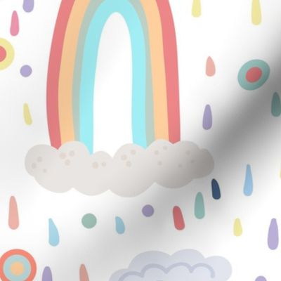 Rainbow rain