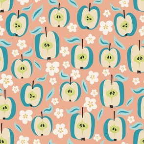 Apples and blossoms-Peach