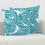 Waterways | Free On The Sea | Large | Sea Green