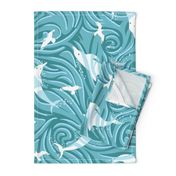 Waterways | Free On The Sea | Large | Sea Green