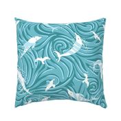 Waterways | Free On The Sea | Large | Sea Green