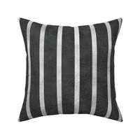 Mod Chalk Vertical Stripes (charcoal) 14"