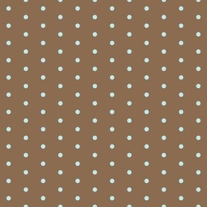 mint choc chip dots fabric - chocolate mint design