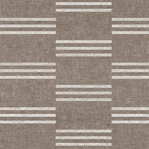 Ella stripe - soft brown home decor (triple dash stack)  - LAD21