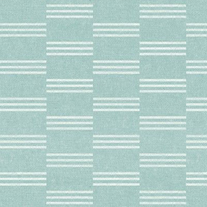 (small scale) Ella stripe - mint home decor (triple dash stack)  - LAD21
