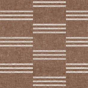 Ella stripe - golden brown home decor (triple dash stack)  - LAD21