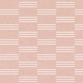 (small scale) Ella stripe - pink home decor (triple dash stack)  - LAD21