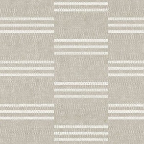 Ella stripe - stone beige  home decor (triple dash stack) - LAD21