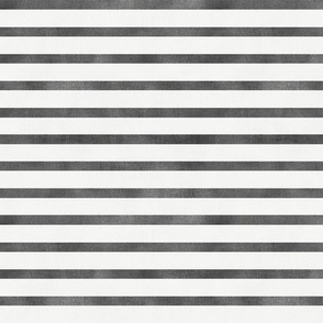 Mod Charcoal Horizontal Stripes (white) 12”