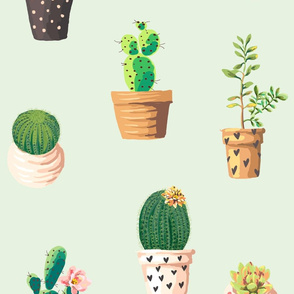 Succulent,cactus,cacti art