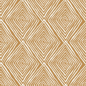 Watercolor Rhomboid shapes - brown