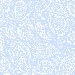 Boho Paisley - Periwinkle