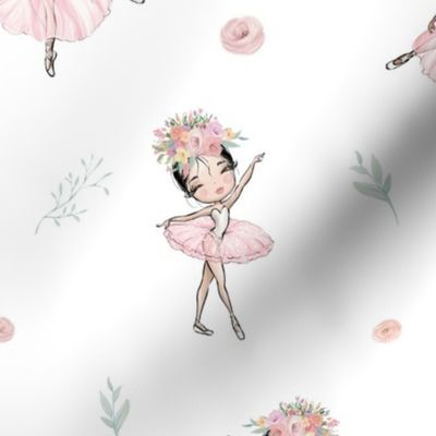 ballet blush floral