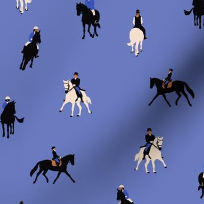 Equestrians on Periwinkle