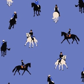 Equestrians on Periwinkle