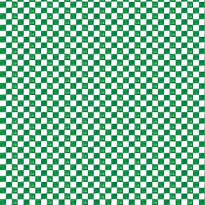 Watercolor Green Checks