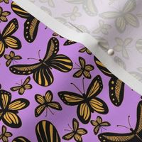 Modern Butterflies Light Purple Lavender