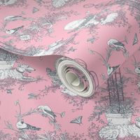 Pink and Gray Garden Toile Small ©2011 by Jane Walker