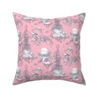 Pink and Gray Garden Toile Small ©2011 by Jane Walker