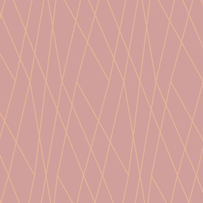 linear netting in dusty pink by rysunki_malunki