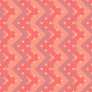 chevron weave in peach colors by rysunki_malunki