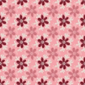 simple pink meadow by rysunki_malunki