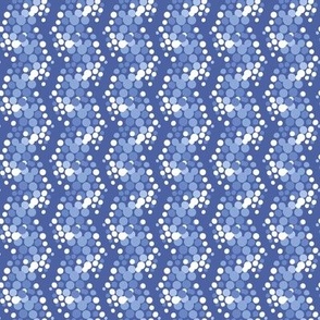 dotted blue zig-zag by rysunki_malunki